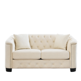 Sofa And Loveseat - Beige - Furniture Home Direct