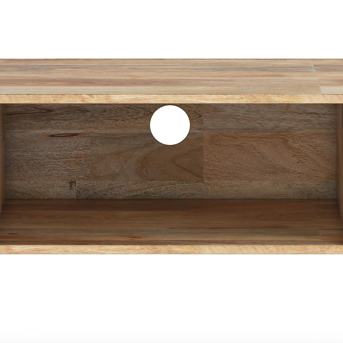 Hunter - Handcrafted TV Media Stand - Natural - Furniture Home Direct