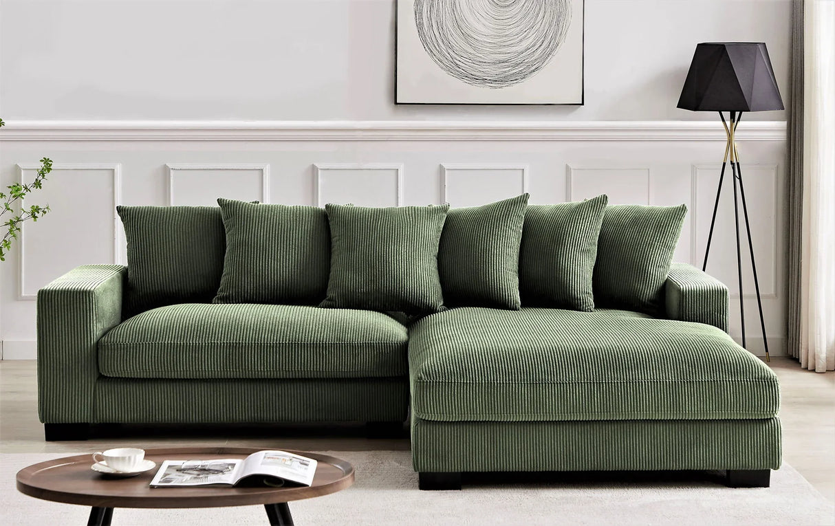 Luxe - Oversized 2 Piece Sectional Couches For Living Room, L Shaped Sofa With Chaise - Furniture Home Direct
