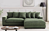 Luxe - Oversized 2 Piece Sectional Couches For Living Room, L Shaped Sofa With Chaise - Furniture Home Direct