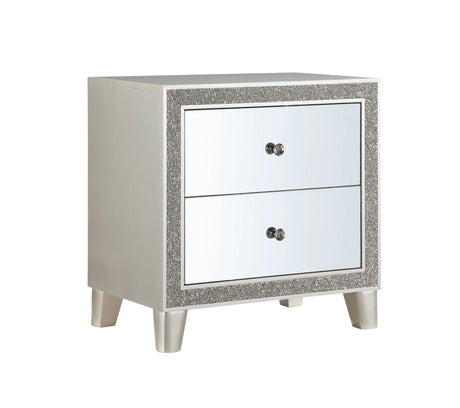 Sliverfluff - Mirrored Nightstand - Champagne - Furniture Home Direct