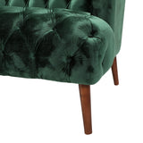 Sturdy Velvet Sofa - Green - Furniture Home Direct