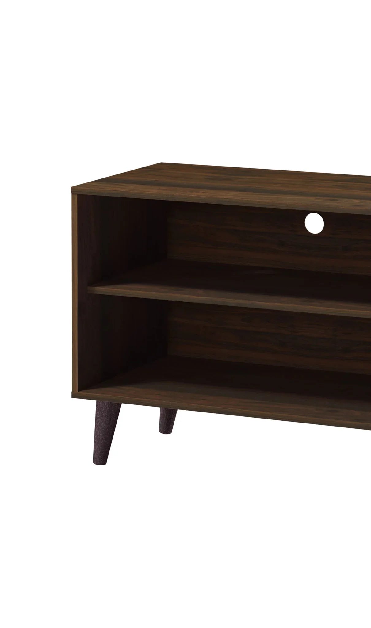 Amidon - TV Stand, With 2 Storage Shelves And 1 Cabinet - Furniture Home Direct