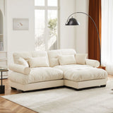 Super Comfort Oversized Modular Sectional Sofa With Movable Ottoman - Furniture Home Direct