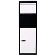 Package Delivery Box, Galvanized Steel Parcel Mailbox With Code Lock & Mounting Hardware, For Outdoor Porch, Curbside - White / Black - Furniture Home Direct