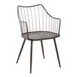 Winston - Farmhouse Style / Dining Chair - Brown / Dark Walnut - Furniture Home Direct