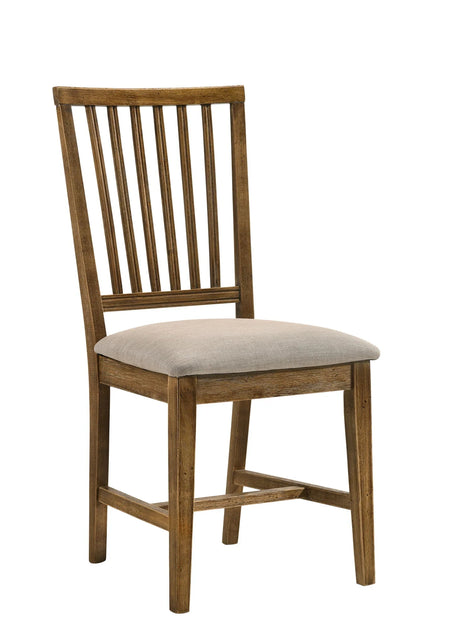 Wallace II - Side Chair (Set of 2) - Oak / Tan - Furniture Home Direct