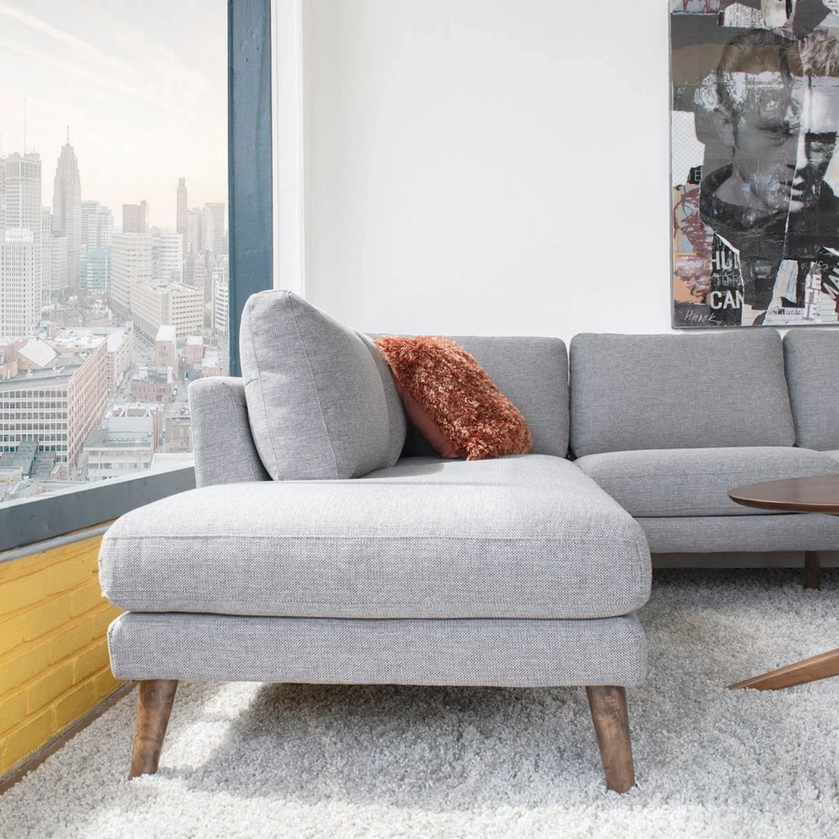 Benson - Sectional Sofa With Chaise - Furniture Home Direct