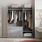 Open Wardrobe Storage For Bedroom - Furniture Home Direct