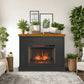 Washington - 48" Fireplace With Mantel - Furniture Home Direct
