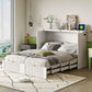 Murphy Bed With Drawer And A Set Of Sockets & USB Ports, Pulley Structure Design - Furniture Home Direct