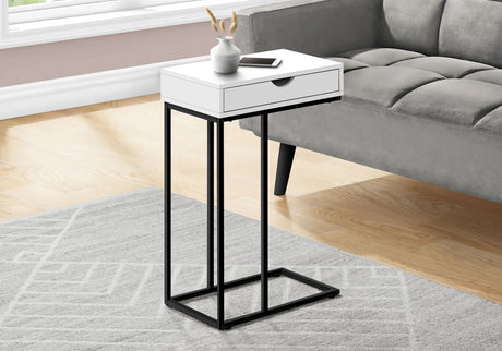 Accent Table, C - Shaped Contemporary & Modern Versatile Design - Furniture Home Direct