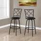 Swivel Stool Bar Height, Contemporary & Modern Style (Set of 2) - Furniture Home Direct