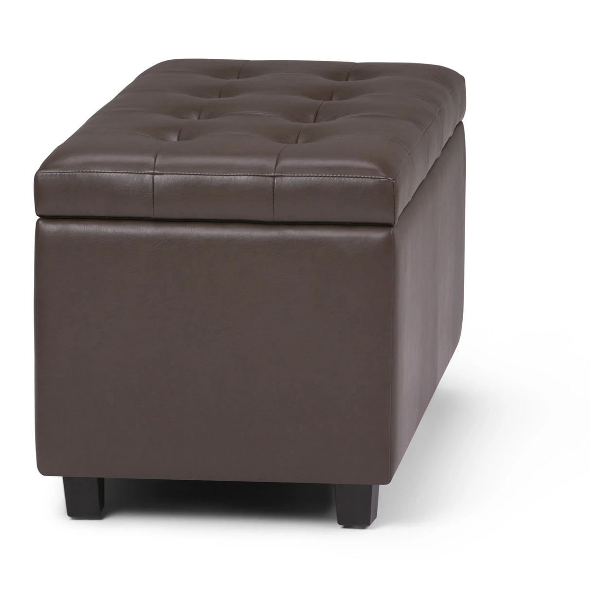 Cosmopolitan - Storage Ottoman - Chocolate Brown - Furniture Home Direct