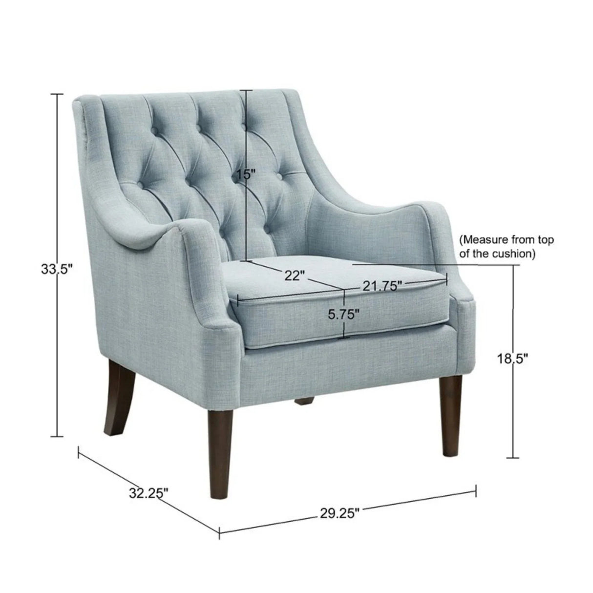 Qwen - Button Tufted Accent Chair - Furniture Home Direct