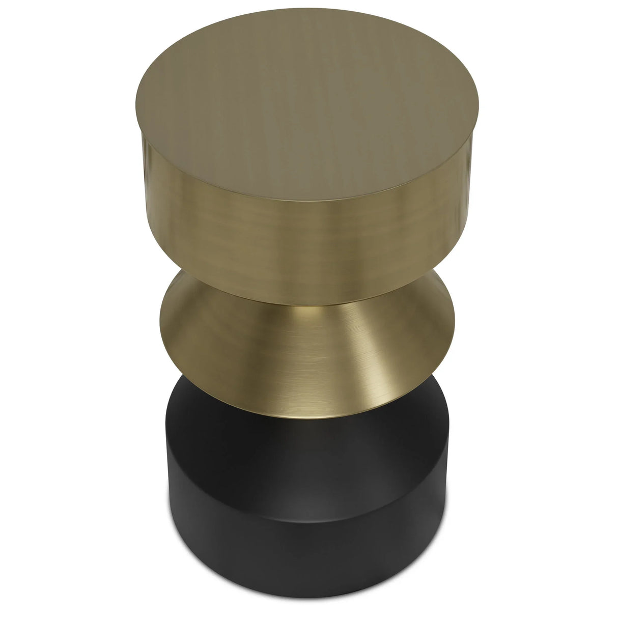 Miller - Side Table - Black / Brass - Furniture Home Direct