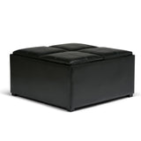 Avalon - Square Coffee Table, Storage Ottoman - Furniture Home Direct