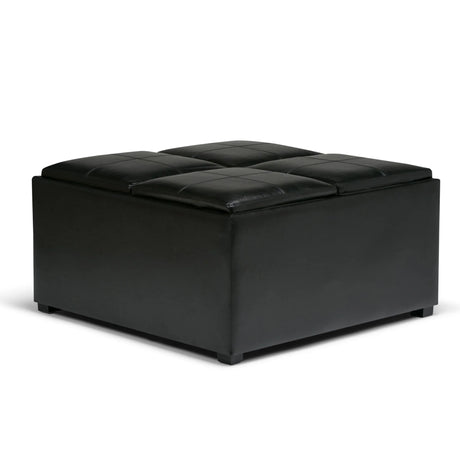 Avalon - Square Coffee Table, Storage Ottoman - Furniture Home Direct