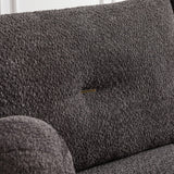 2 Piece Living Room Set with Throw Pillows - Gray - Furniture Home Direct