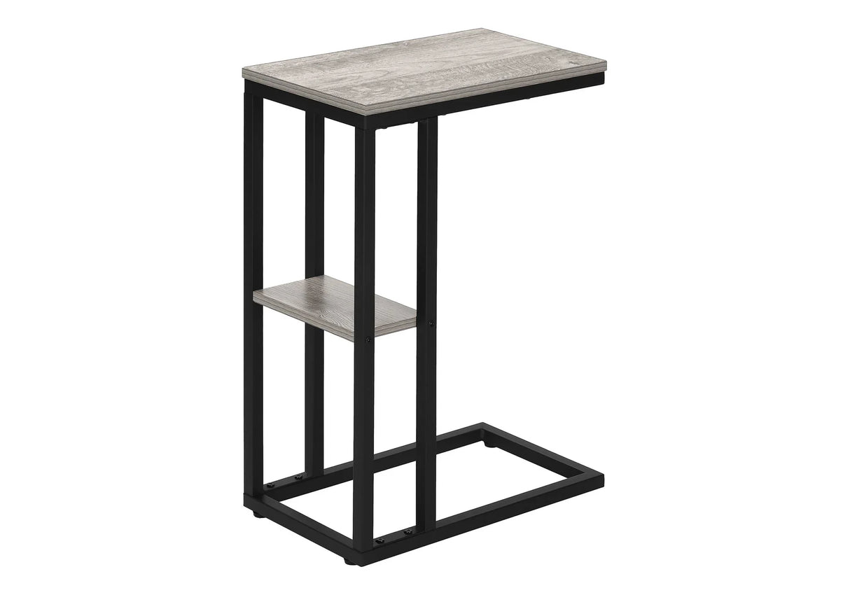 Accent Table, C - Shaped, Marble Look Contemporary & Modern Convenient Design - Furniture Home Direct