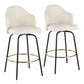Ahoy - Contemporary Fixed Height Counter Stool Round Footrest (Set of 2) - Furniture Home Direct