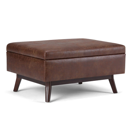 Owen - Upholstered Rectangular Storage Ottoman - Furniture Home Direct