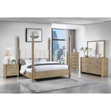 Sarai - Mirror With Sleek Frame And Rounded Sides - Brown