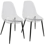 Clara - Mid-Century Modern Dining Chair (Set of 2) - Furniture Home Direct