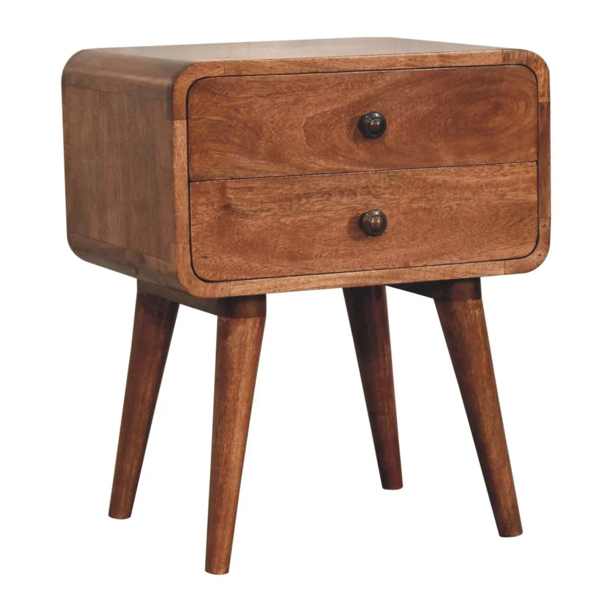 Curved Nightstand, - Furniture Home Direct