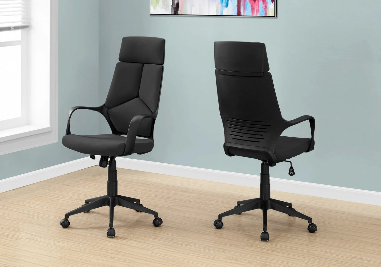 Office Swivel Chair, Adjustable Height, Ergonomic, Armrests, Contemporary & Modern - Furniture Home Direct