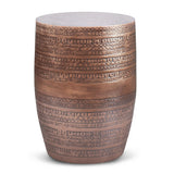 Johnsen - Handcrafted Large Metal Accent Table - Furniture Home Direct