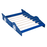 Race Car Shaped Platform Bed & Wheels - Furniture Home Direct