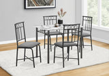 5 Pieces Dining Table Set, Small, Rectangular - Furniture Home Direct