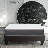 12'' Queen Size Hybrid Mattress In A Box, Plush Gel Memory Foam Mattress Top With Pocket Coil Base - Gray / White - Furniture Home Direct