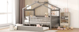 Creativity House Bed With Twin Size Trundle - Furniture Home Direct