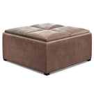 Avalon - Square Coffee Table, Storage Ottoman - Furniture Home Direct