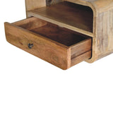 Curved Upper Slot Floating Nightstand - Furniture Home Direct