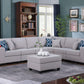 Cooper - Comfort Sectional Sofa With Ottomans And Cupholder - Furniture Home Direct