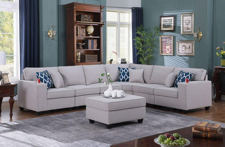 Cooper - Comfort Sectional Sofa With Ottomans And Cupholder - Furniture Home Direct