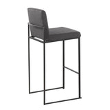 Fuji - Contemporary High Back Barstool Elegant Design - Furniture Home Direct