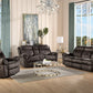 Zubaida - Two Tone Velvet 3 Piece Recliner Living Room Set - Furniture Home Direct