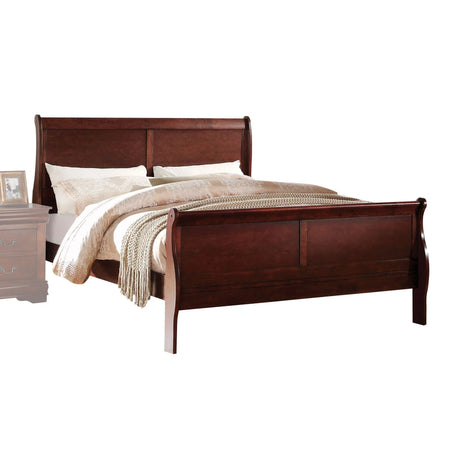 Louis Philippe - Sleigh Style Bed - Furniture Home Direct