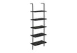 Bookshelf, Bookcase, Etagere, Ladder, 5 Tier, For Office, Marble Look Contemporary & Modern - Furniture Home Direct