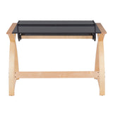 Bentley - Mid-Century Modern Office Desk - Natural / Black - Furniture Home Direct