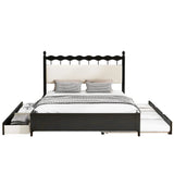 Storage Platform Bed With 2 Big Drawers & Trundle - Furniture Home Direct