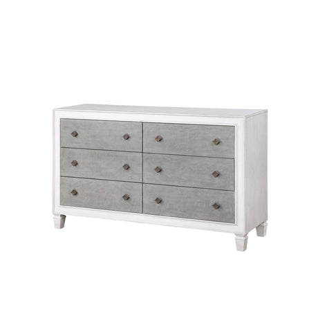 Katia - Weathered Dresser - White - Furniture Home Direct