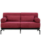 Modern Loveseat Sofa 2 Seater With USB Ports, Cylindrical Armrests - Furniture Home Direct