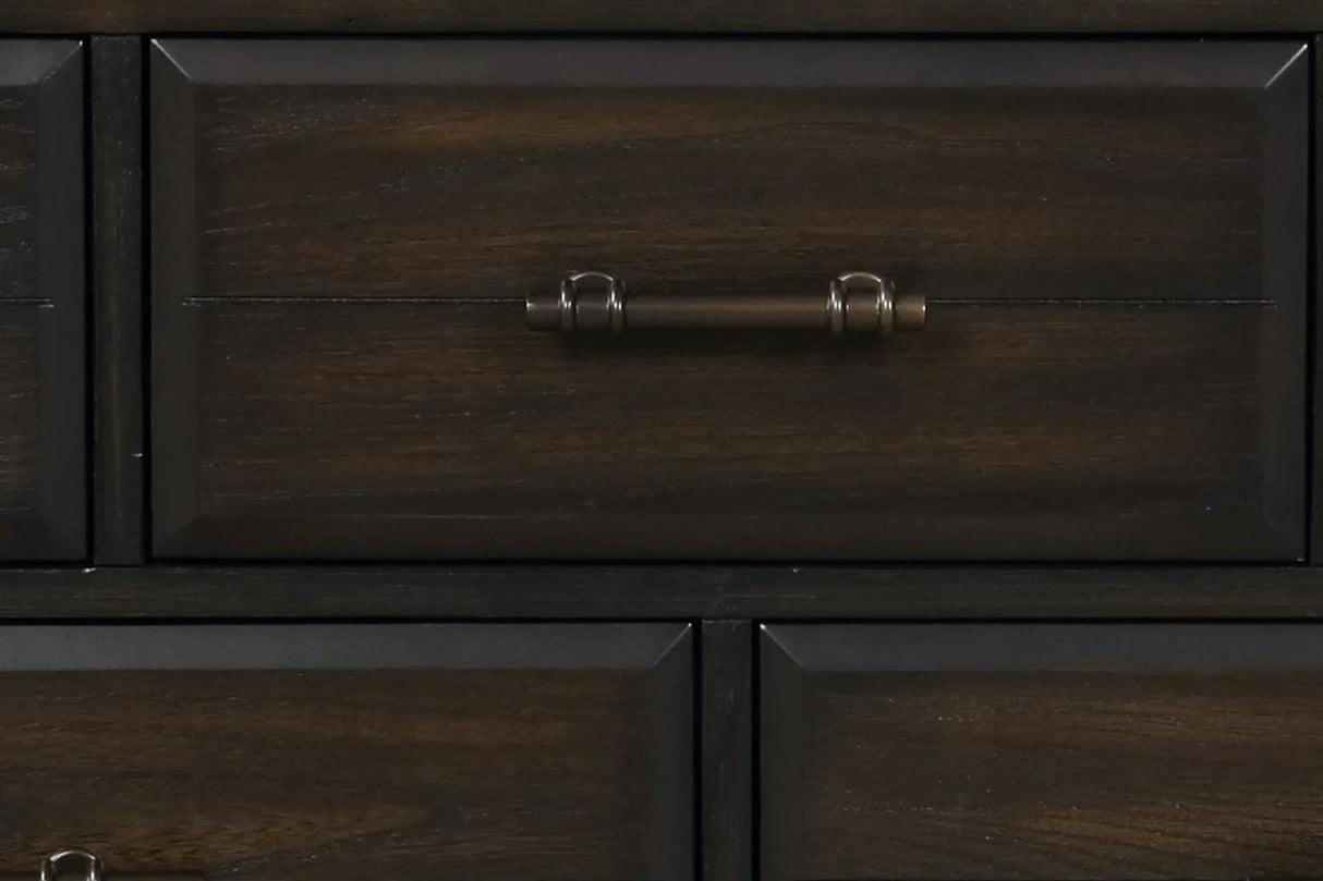 9 Drawer Dresser - Mahogany - Furniture Home Direct