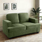 Modern Loveseat, Comfortable 2 Seater Couch With Deep Seating, Loose Back Cushions, Wide Arms - Furniture Home Direct