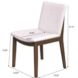 Laura - Mid-Century Modern Solid Wood Dining Chair (Set of 2) - Furniture Home Direct